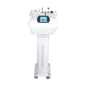 2021 Machine à ultrasons haute fréquence faciale pour la peau Vacuum RF microcourant Oxygène pulvérisateur Dermabrasion Machine